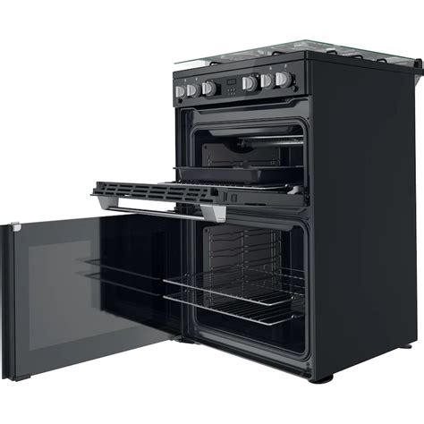 hotpoint black gas cooker 60cm